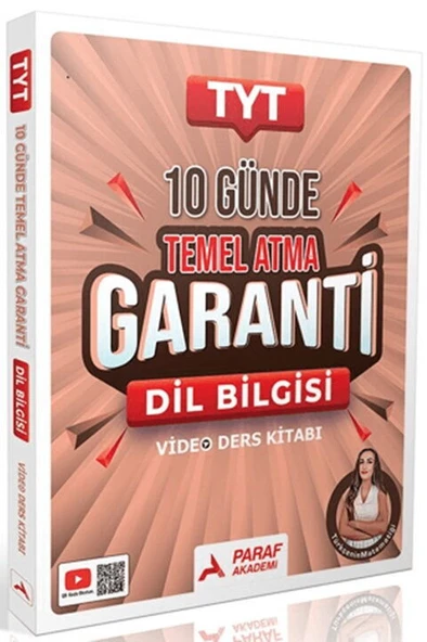 Paraf Yayınları TYT Dil Bilgisi Türkçenin Matematiği 10 Günde Temel Atma Garanti Video Ders Kitabı - 2