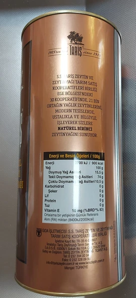 Tariş Natürel Birinci Zeytinyağı 2 Lt x 6 Adet - 4