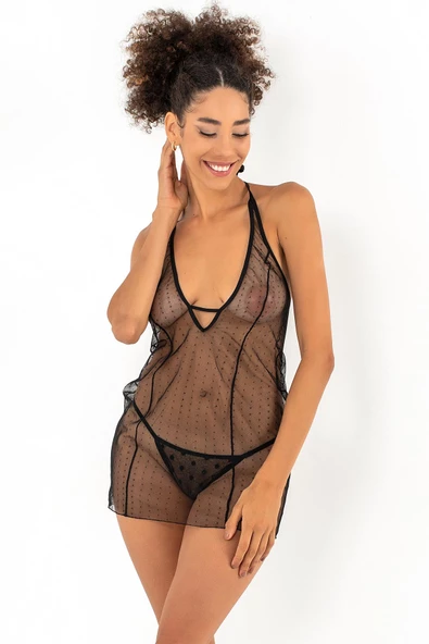 Miorre Göğüs Dekolteli Gecelik-3795 - 2