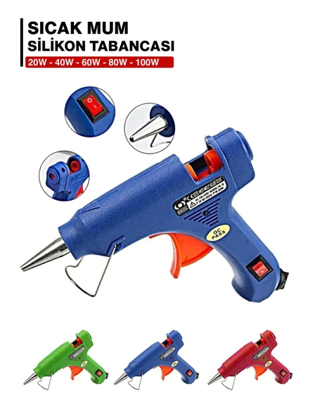 80 watt mum silikon eritme tabancası