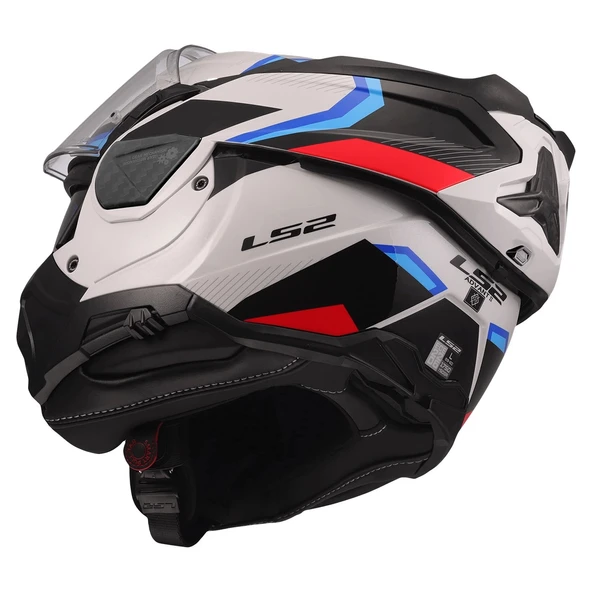 LS2 ADVANT 2 TRIPLE BEYAZ-MAVİ-KIRMIZI-SİYAH KASK - 9