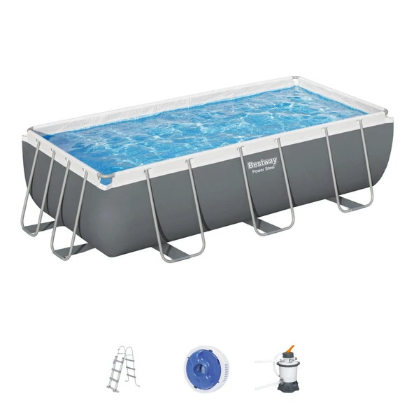 Bestway® 56442 Power Steel™ Prefabrik Yer Üstü Havuz Seti 4,04 m x 2,01 m x 1,00 m - 2