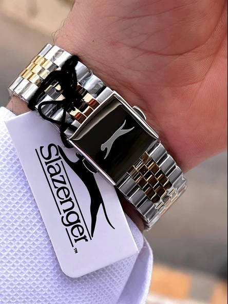 Slazenger Kasa Ve kordon Çelik 2 Yıl Garantili 10 Atm Fonksiyonları Aktif Erkek Kol Saati E.1934.M3 - Resim 4