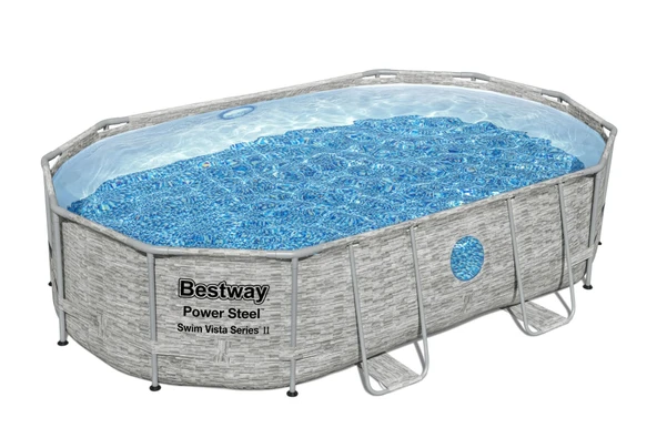 Bestway® 56946 Power Steel™ Vista Serisi 2- Prefabrik Yer Üstü Havuz Seti 4,88 m x 3,05 m x 1,07 m - 3