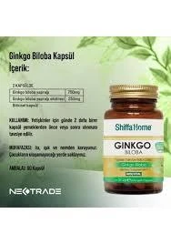 Shiffa Home Ginkgo Biloba 60 Kapsül - Resim 3