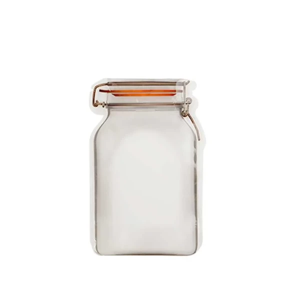 Kavanoz Kesim Kilitli Doypack 17,5x27 cm - 50 Adet - 1