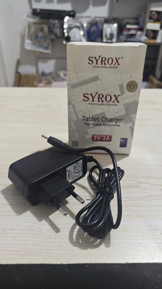 Tablet adaptörü 5v 2a syrox ince uçlu
