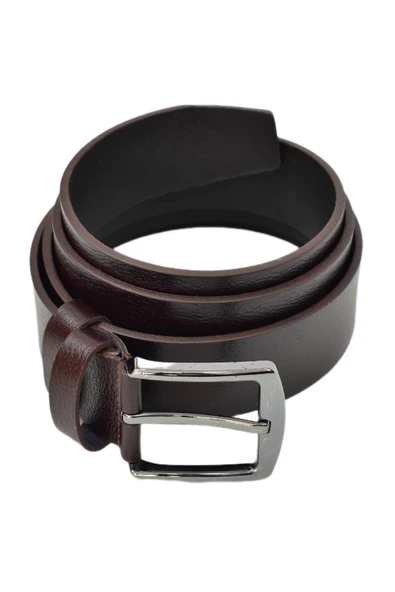 Erkek Kahverengi Hakiki Deri Kemer Jeans İçin DYN12530-2 - Resim 3