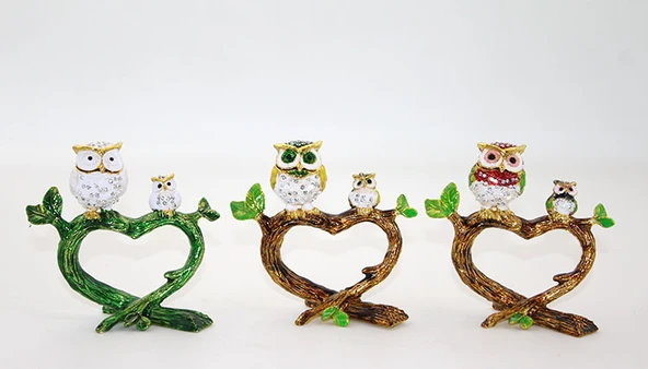 Swarovski 2'li Baykuş Model 3 ürün görseli