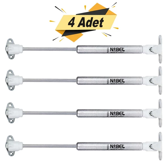 Nobel Dolap Amortisörü Gazlı Piston Kapak Hidroliği (27 cm 100N) - 6