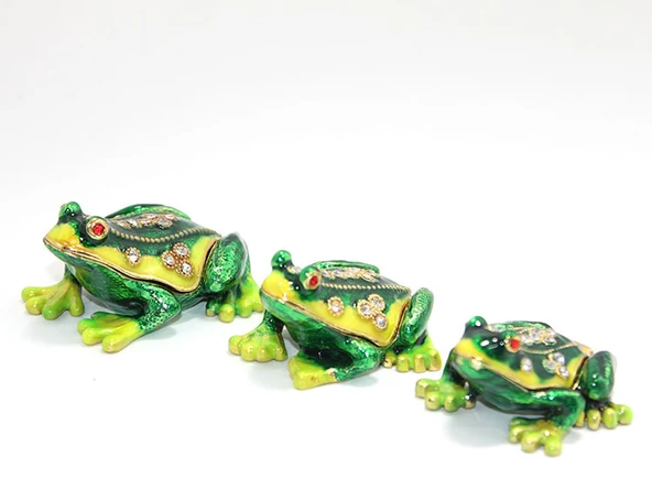 Swarovski Taşlı 3'lü Kurbağa Seti ürün görseli