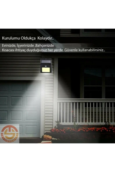Hareket Sensörlü Solar 48 Led Bahçe Lambası - 3