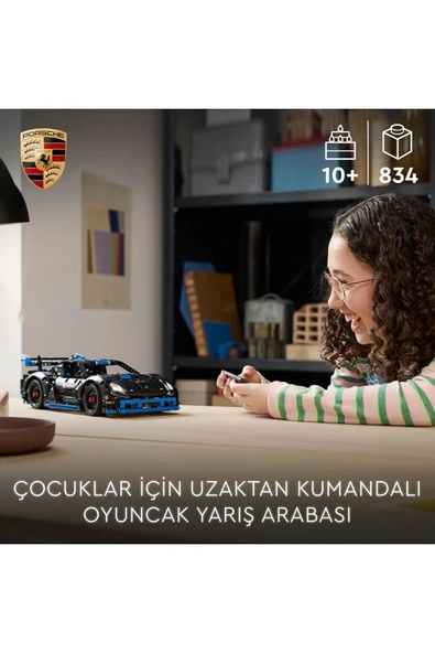 ® Technic Porsche GT4 e-Performance Yarış Arabası 42176 - 10+ Oyuncak Model Yapım Seti (834 Pr) - 5