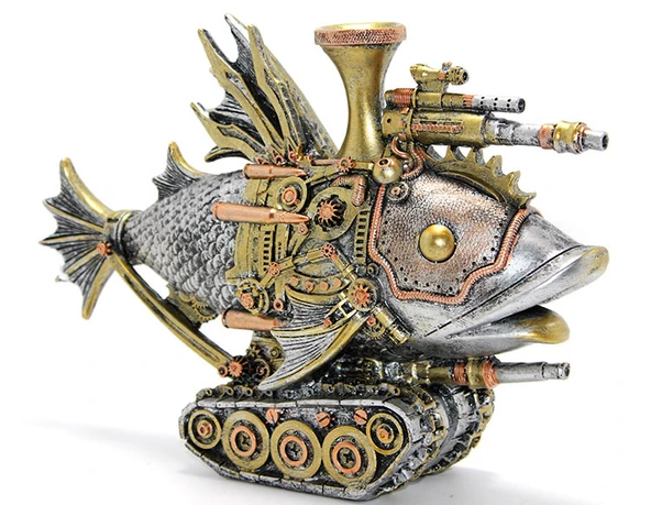 Steampunk Polyester Tasarım Balık Figürü ürün görseli