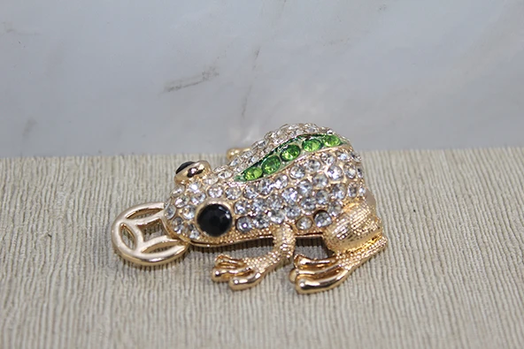 Swarovski Taşlı Minik Figür - Kurbağa ürün görseli