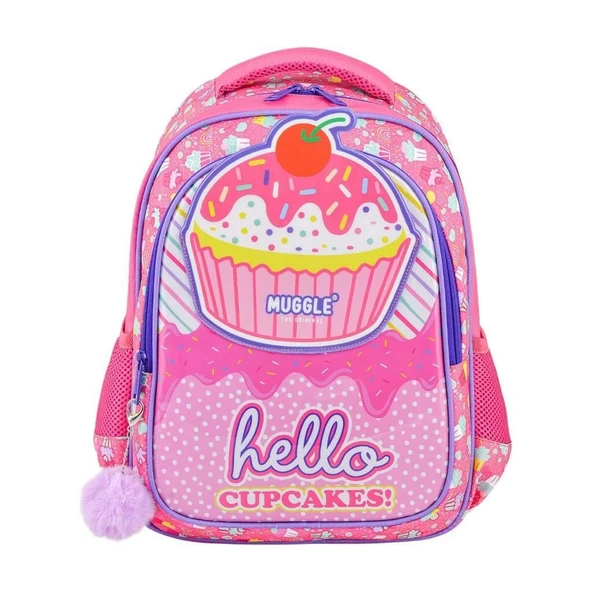 Muggle Okul Çantası Cup Cake Pembe Mu-7051