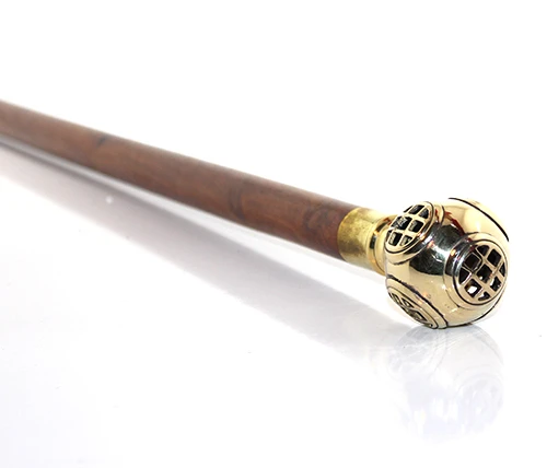 Pirinç Dalgıç Başlığı Baston ürün görseli