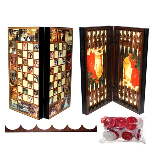 Özel Tasarlanmış Kaplumbağa Terbiyecisi Tavla ürün görseli