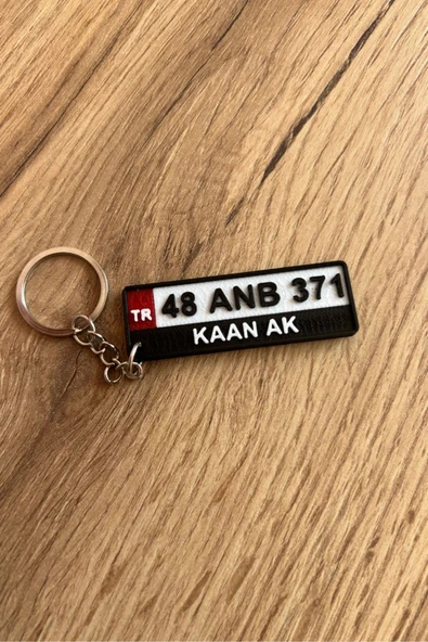 Kişiye Özel Plaka Anahtarlık - İsimli ve Plakalı Araç Anahtarlığı