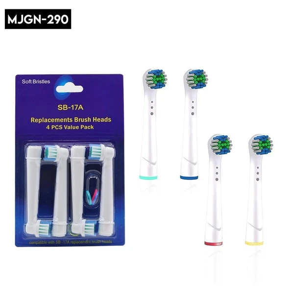 4lü Diş Fırçası Başlığı