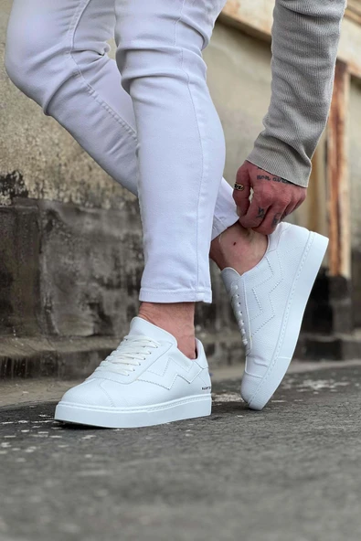 WG160 Beyaz Erkek Casual Ayakkabı - 3