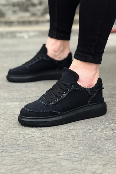 WG018 Kömür Kot Kumaş Erkek Casual Ayakkabı ürün görseli 1