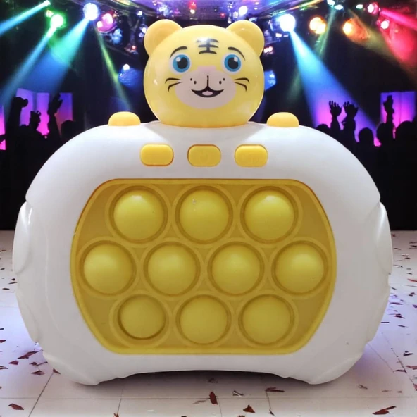VIP YÜKSEK KALİTE SARI KAPLAN POPİT YENİ NESİL POPİT OYUNCAK KAPLAN POPİT SESLİ RENKLİ IŞIKLI POPİT ürün görseli