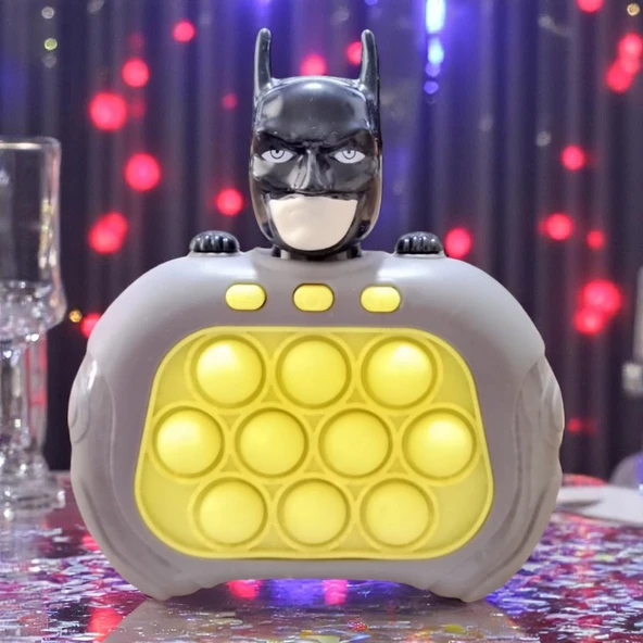 VIP YÜKSEK KALİTE BATMAN POPİT BATMAN YENİ NESİL POPİT OYUNCAK POPİT SESLİ RENKLİ LED IŞIKLI POPİT - 2