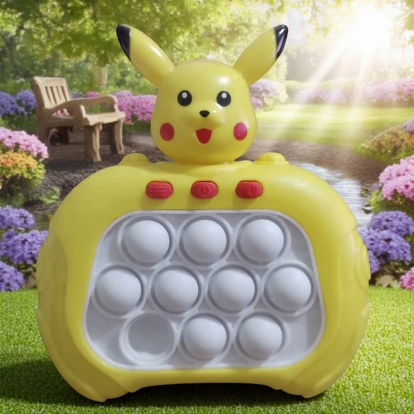 YÜKSEK KALİTE PİKACHU POPİT YENİ NESİL POPİT OYUNCAK POPİT SESLİ RENKLİ LED IŞIKLI POPİT OYUNCAĞI ürün görseli