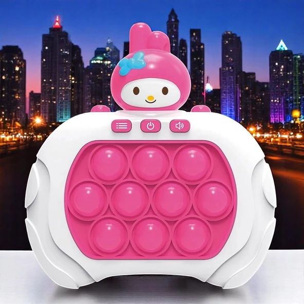 YÜKSEK KALİTE MY MELODİ POPİT YENİ NESİL MY MELODY POPİT OYUNCAK POPİT SESLİ RENKLİ LED IŞIKLI POPİT