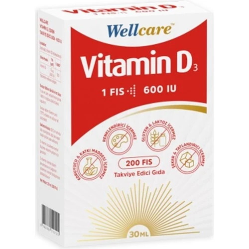 Wellcare Vıtamın D3 600 Iu 30 Ml Sprey
