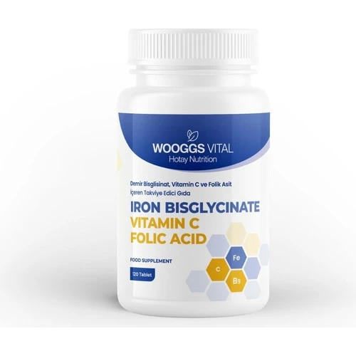 Wooggs Vıtal Iron Bısglycınate Vıtamın C Teg 120 Tablet