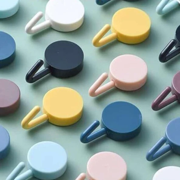 Kendinden Yapışkanlı Renkli Duvar Askısı ürün görseli 1