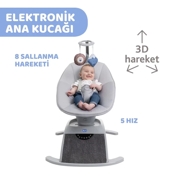 Chicco Comfy Elektrikli Ana Kucağı Silver Spring - 6