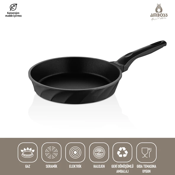 Vento Döküm Titanyum Kaplama Tava 22x5 cm - Resim 2