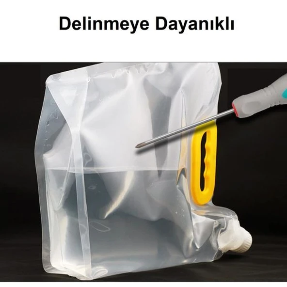 Dayanıklı Plastik İçecek Çantası 1 Litre - Resim 4