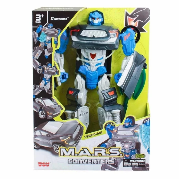 Çocuk Eğitici Gelişim 2in1 M.A.R.S Sesli ve Işıklı Converters Cyberhaul Dönüşebilen Robot 37 cm - 4