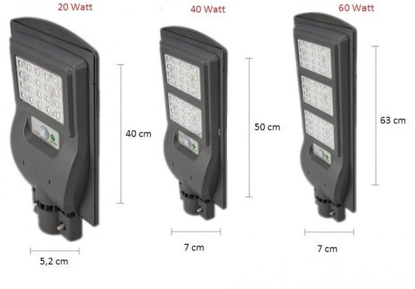 180w Solar Güneş Enerjili Bahçe Sokak Aydınlatma Lambası CT-4692 - 4