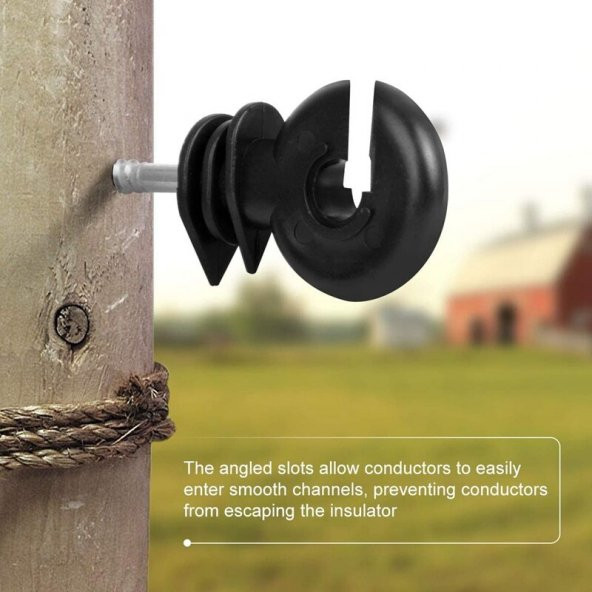 Elektrikli çit sistemi İzolatörü domuz ayı teli vidalı İzolatör - 4