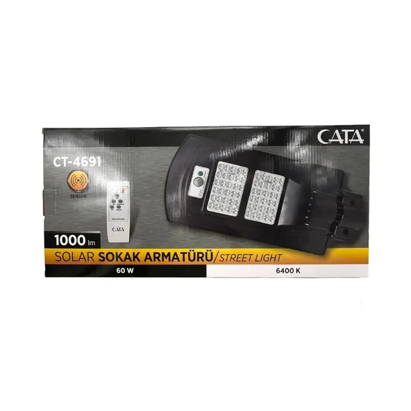 Güneş Enerjili Bahçe Aydınlatma Solar Sokak Lambası 40W - 4