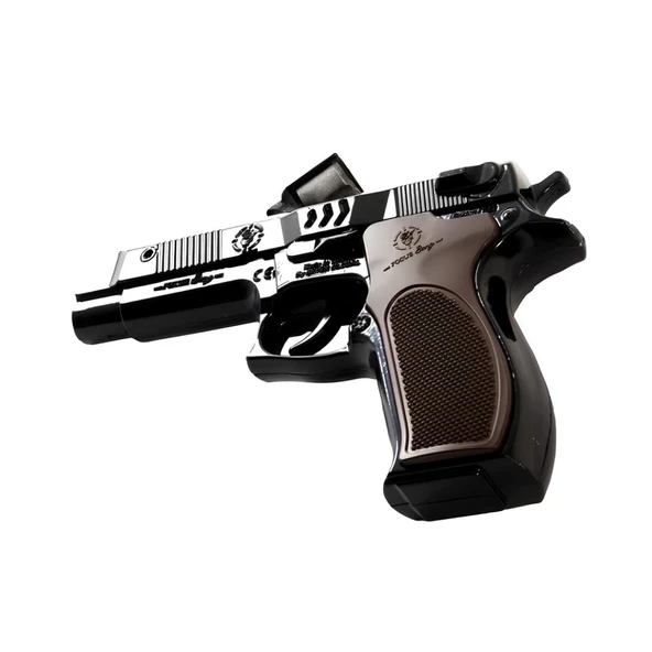 Eğitici Oyuncak  Metal Oyuncak Tabanca Siyah Seri 23 - Resim 2