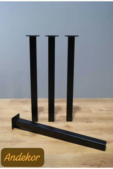 Metal Masa Ayağı - Düz Profil / 1 Takım (4 Adet) - 2