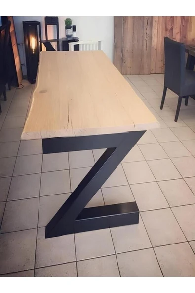 Metal Masa Ayağı - ’’ Z ’’ Desenli / 1 Çift (2 Adet) / 60x6x70(h) - 2