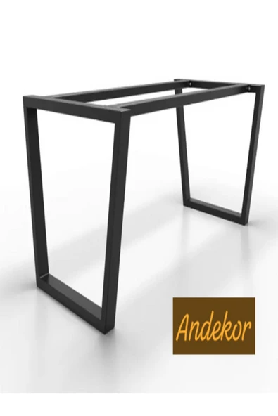 Metal Masa Ayağı - Geometrik Desenli / 1 Set (2 Ayak + 2 Profil) / 70x70x150(h)