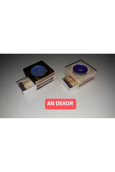 Kibrit Hazneli Mumluk + 1 Adet Tealight Mum + 1 Adet Kibrit !!!