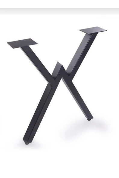 DEKOR “WV” Metal Masa Ayağı / Siyah – 2 Parça