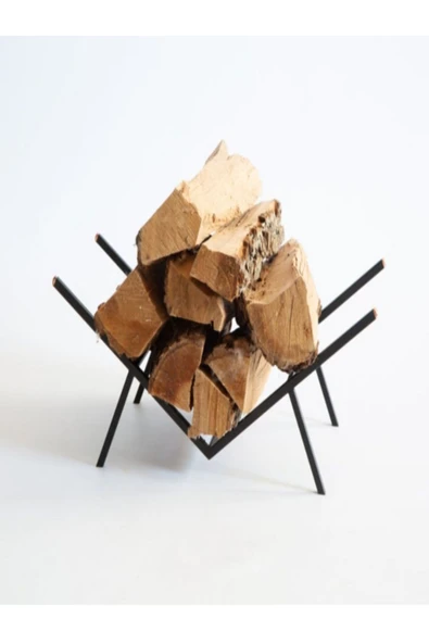 Şömine & Soba & Mangal Odunluk - ’’ V ’’ / 50x30x20(h)cm