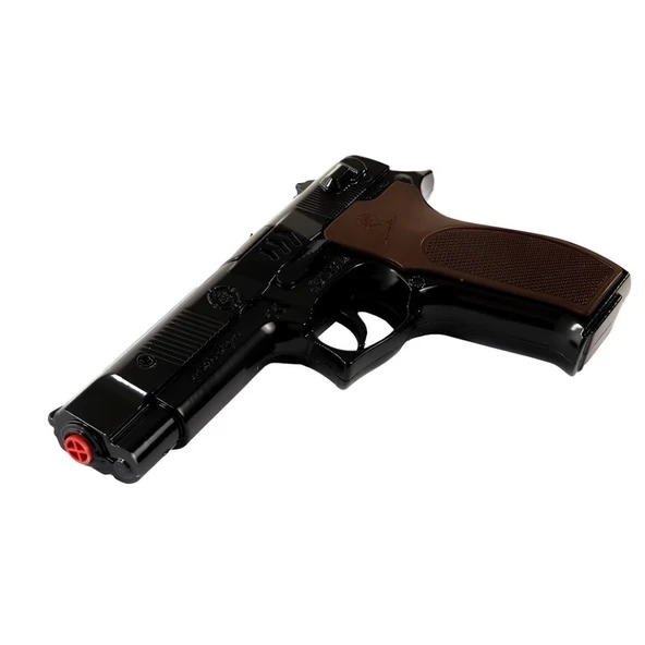 Eğitici Oyuncak  Metal Oyuncak Tabanca Siyah Seri 23 - Resim 3