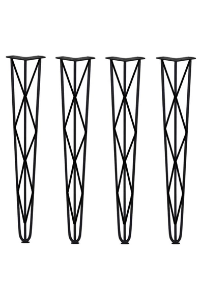 Firkete Masa Ayağı - Desenli / Pul Ayak / 1 Takım(4 Adet) / 89cm
