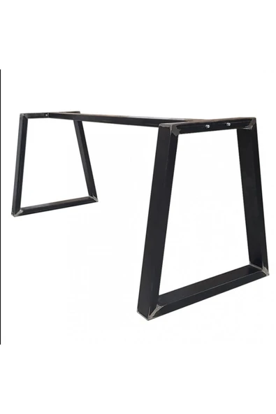 Metal Masa Ayağı - Geometrik Desenli / 1 Set (2 Ayak + 1 Profil) / 150x60x70(h)cm